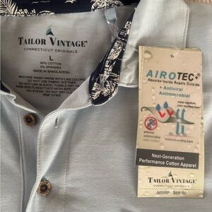 Tailor Vintage Blue Polo Shirt